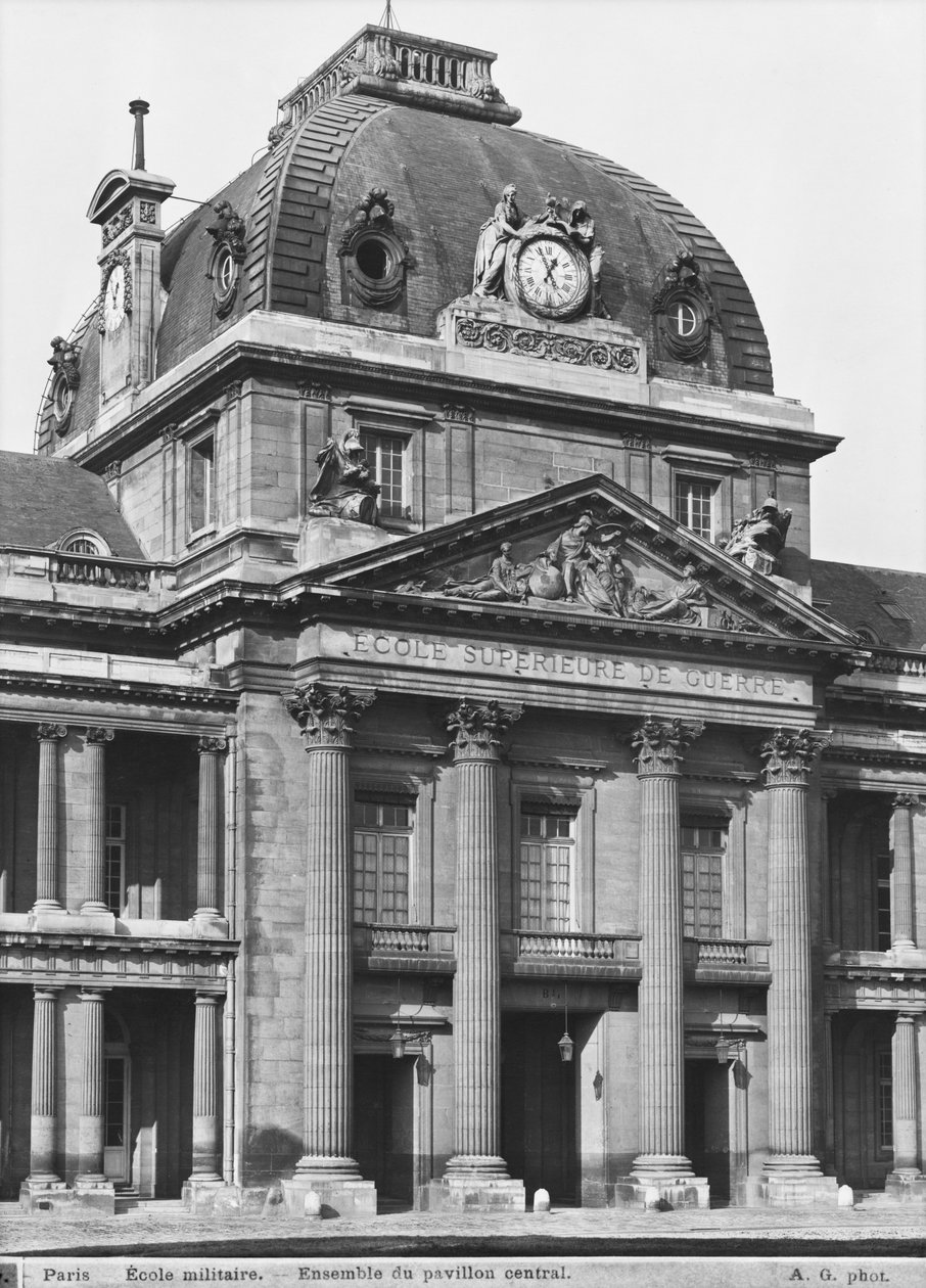 Ecole Militaire, hlavní pavilon, 1751-73 od Jacques Ange Gabriel