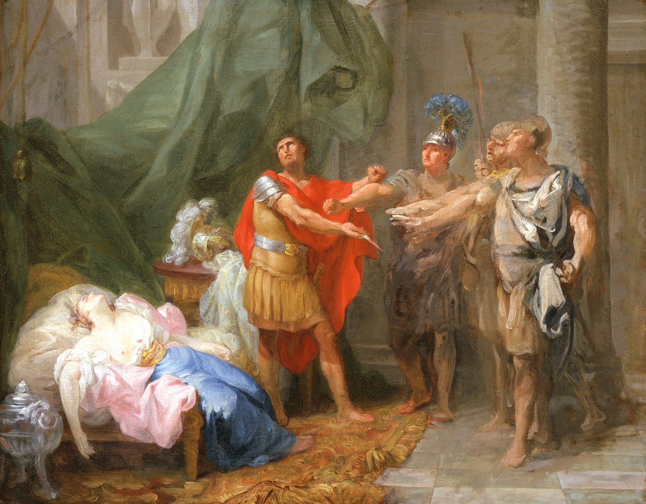 Brutova přísaha, kolem roku 1771 od Jacques Antoine Beaufort