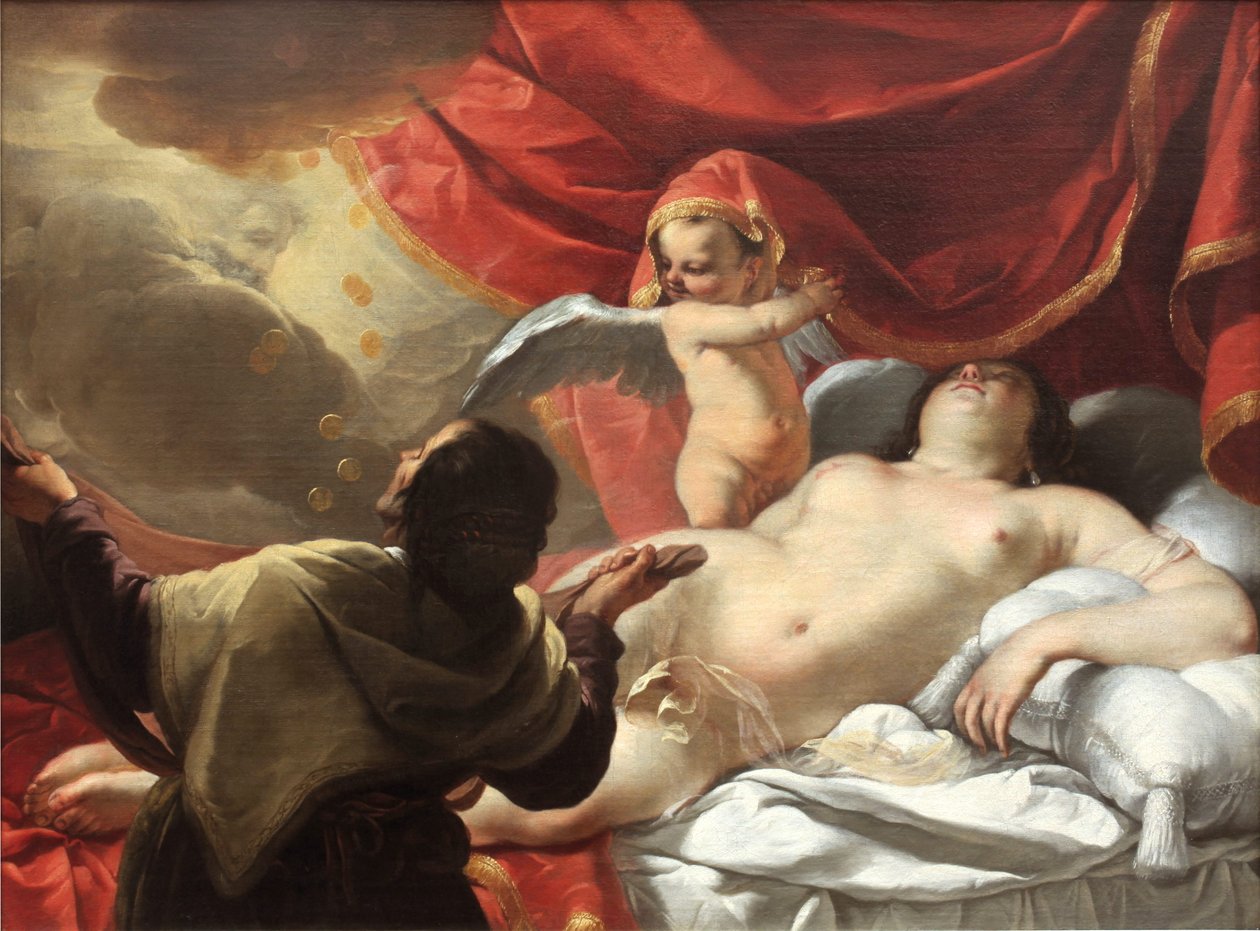 Danae od Jacques Blanchard