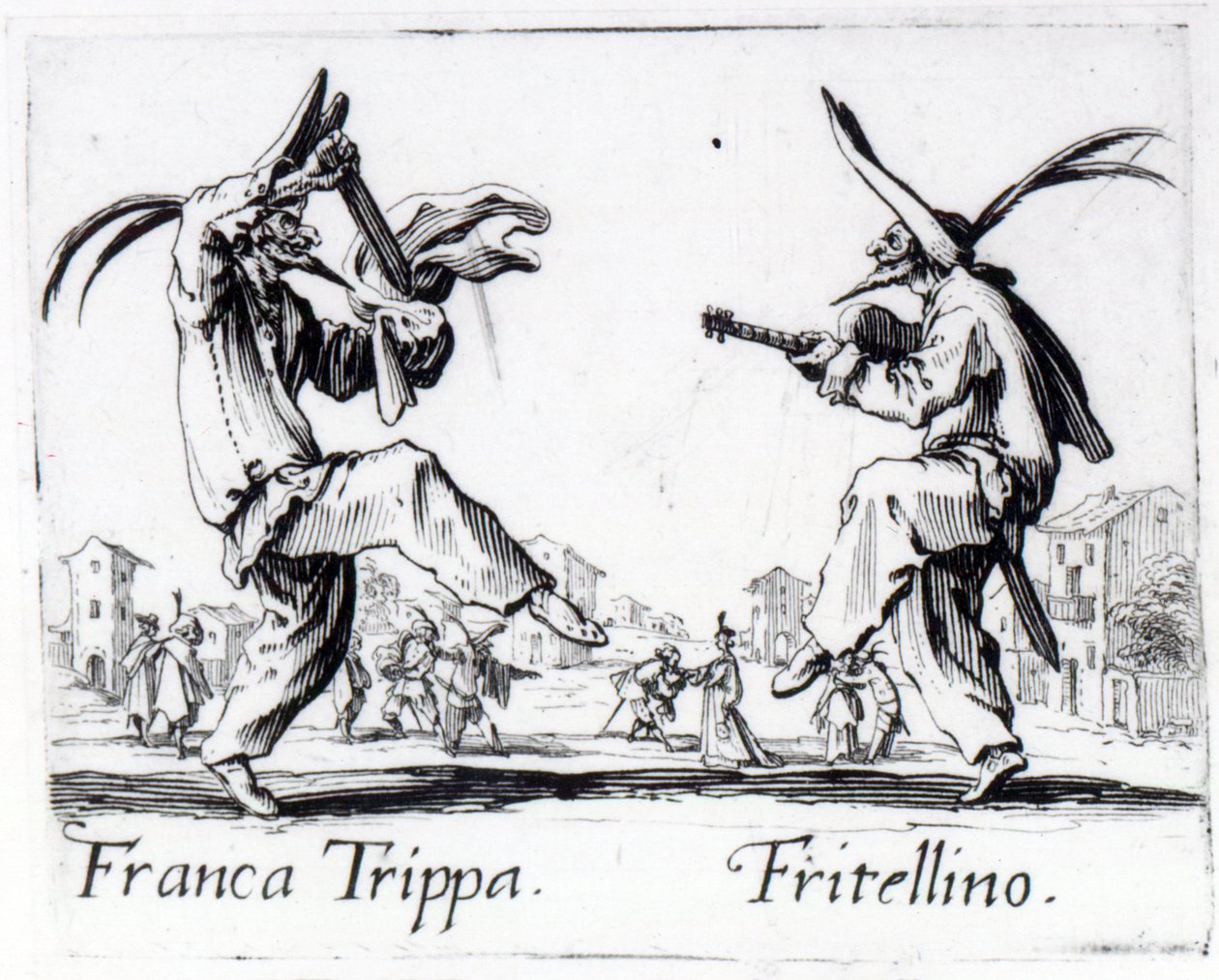 Balli de Sfessania, kolem roku 1622 od Jacques Callot