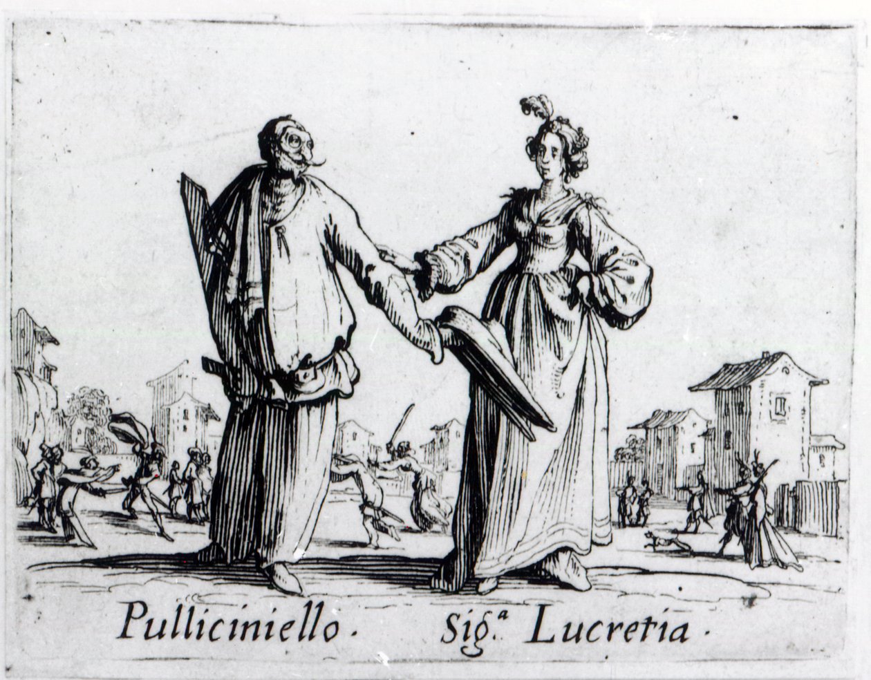 Balli de Sfessania, kolem roku 1622 od Jacques Callot