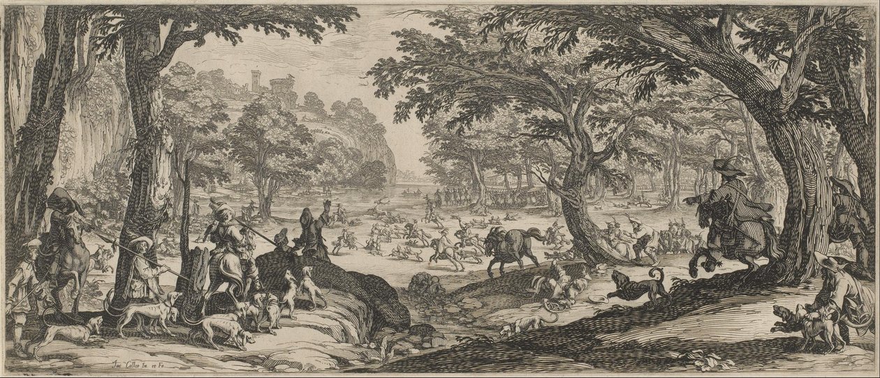 Jelení hon od Jacques Callot