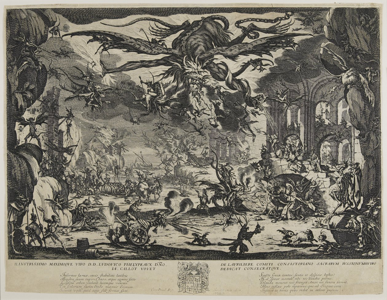 Pokušení svatého Antonia, 1635 od Jacques Callot