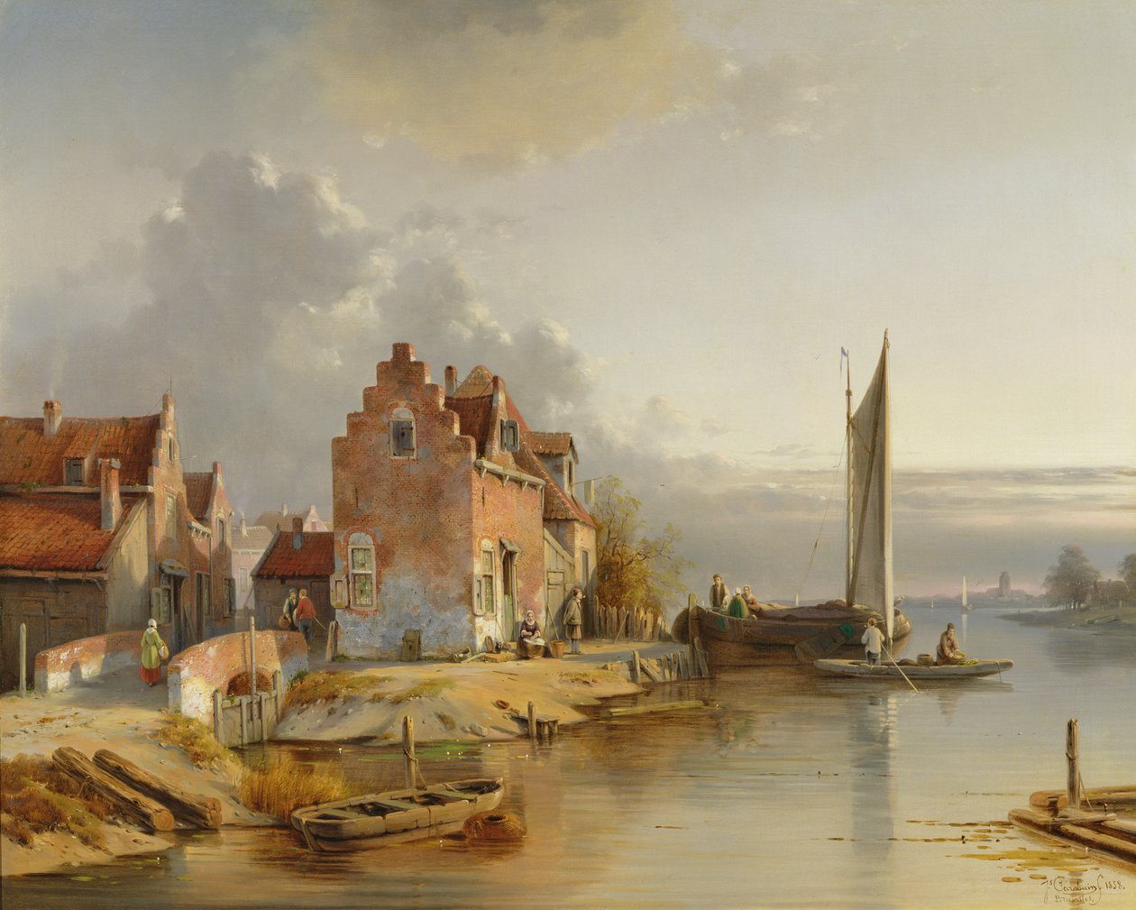 Belgické Riverside, 1858 od Jacques Carabain