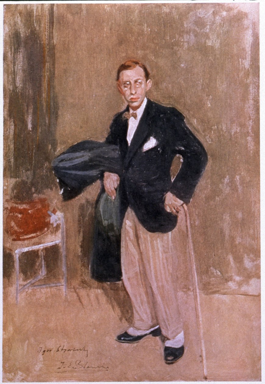 Igor Stravinskij, kolem roku 1916 od Jacques Emile Blanche
