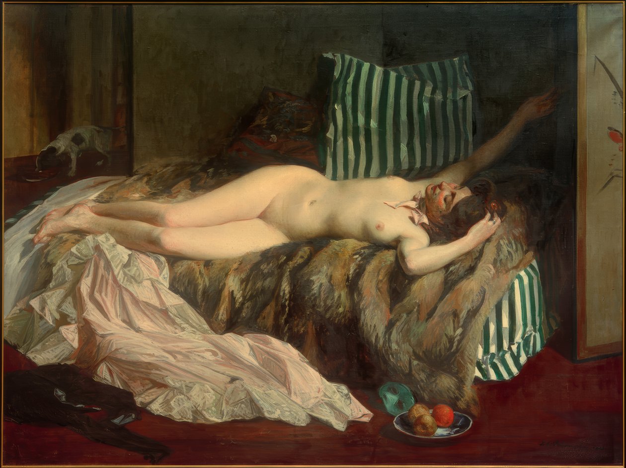 J. – E.Blanche, mladá dívka po maškarním plese od Jacques Emile Blanche
