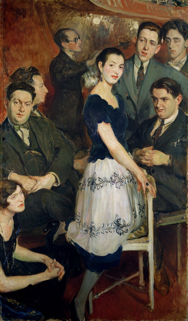 "Les Six", skupinový portrét avantgardní hudební skupiny sponzorované Jeanem Cocteauem, cca 1921 od Jacques Emile Blanche