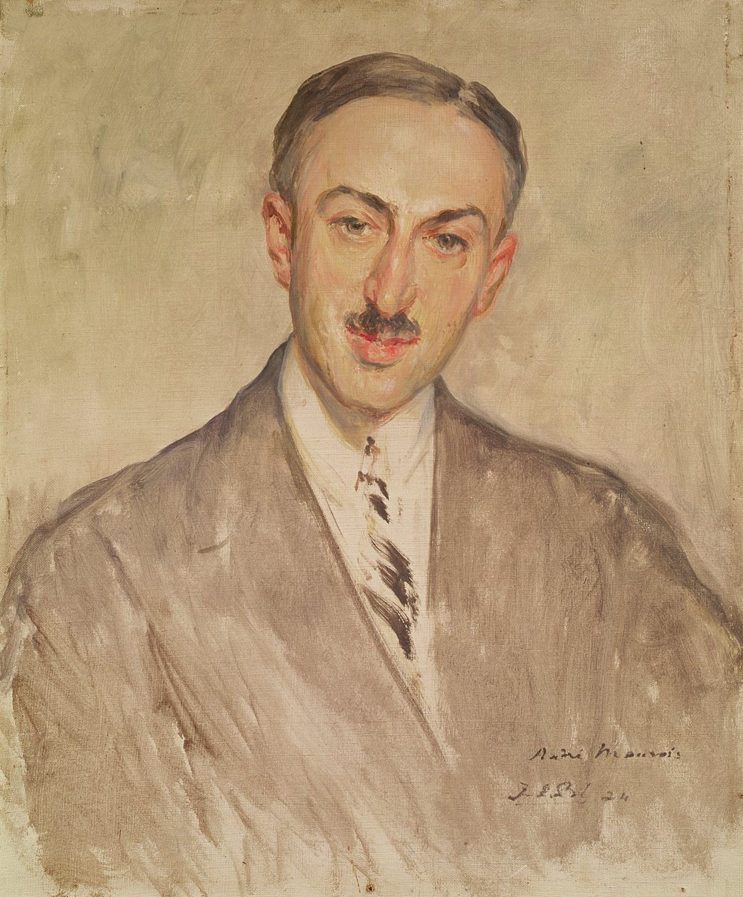 Studie k portrétu Andre Mauroise (1885-1967) 1924 od Jacques Emile Blanche