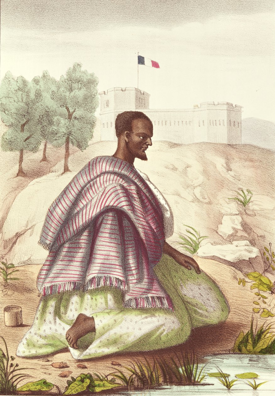 Senegalský Marabout z „Les Esquisses Senegalaises“ od Abbe Boilata, 1853 od Jacques Francois Gauderique Llanta