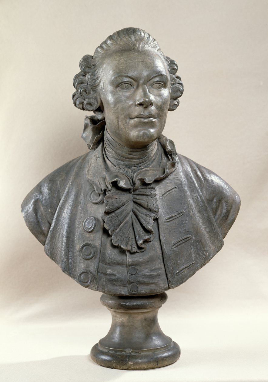 Busta Johana Georga Willeho (1715-1808) od Jacques Francois Joseph Saly