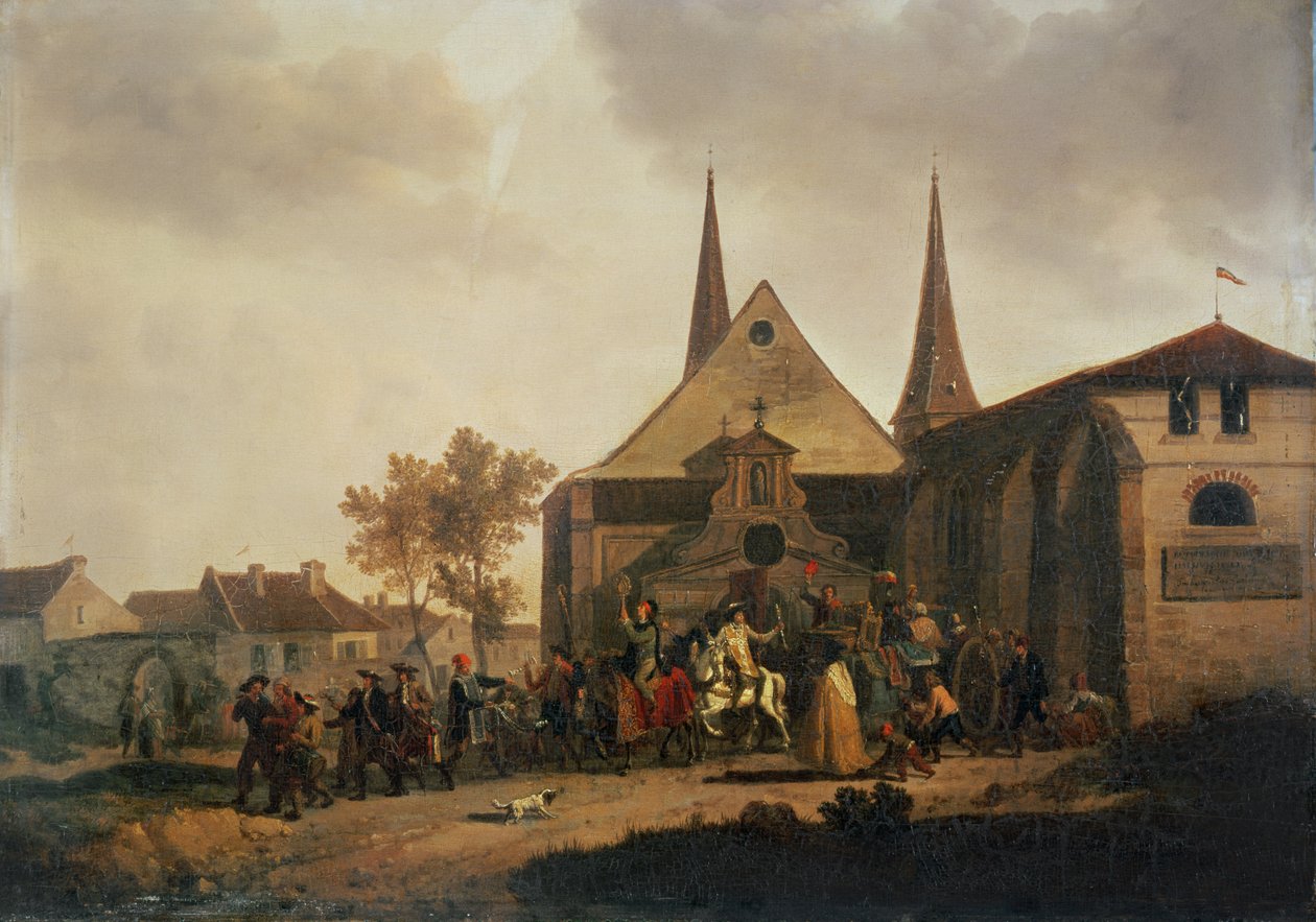 Drancování církve během revoluce od Jacques Francois Joseph Swebach