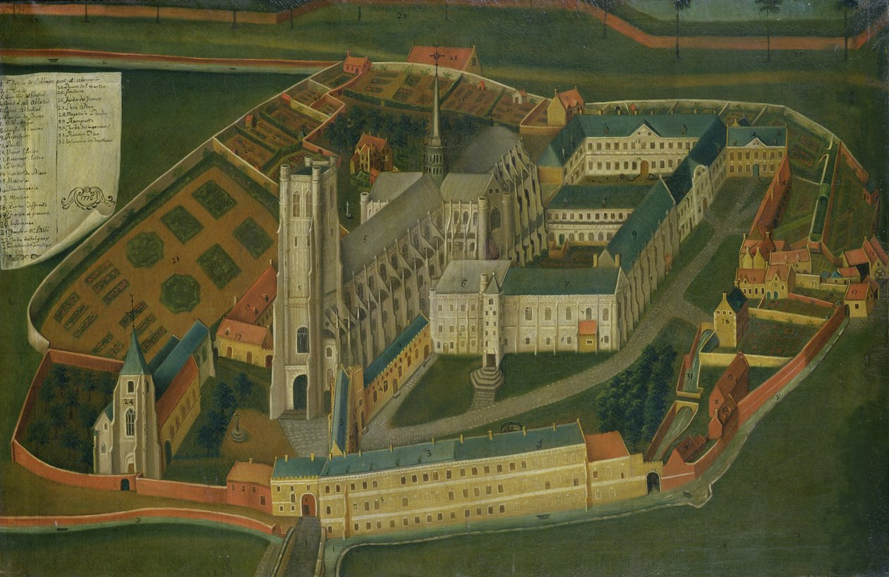 Opatství Saint-Bertin v Saint-Omer, 1776 od Jacques Francois Lemaire