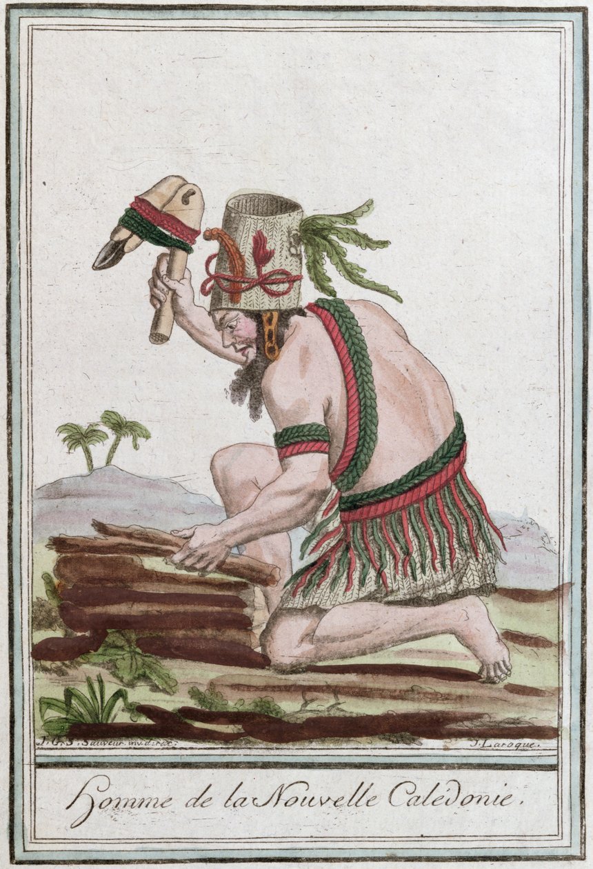 Pochází z Nové Kaledonie, ryl J. Laroque, 1796 od Jacques Grasset de Saint Sauveur