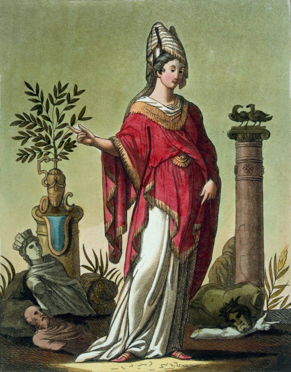 Sybil z Eritreje s jejími insigniemi, 1796 od Jacques Grasset de Saint Sauveur