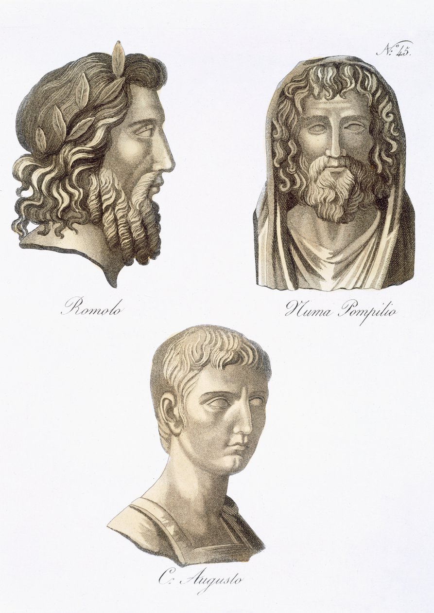 Romulus, Numa Pompilius a Augustus z, 