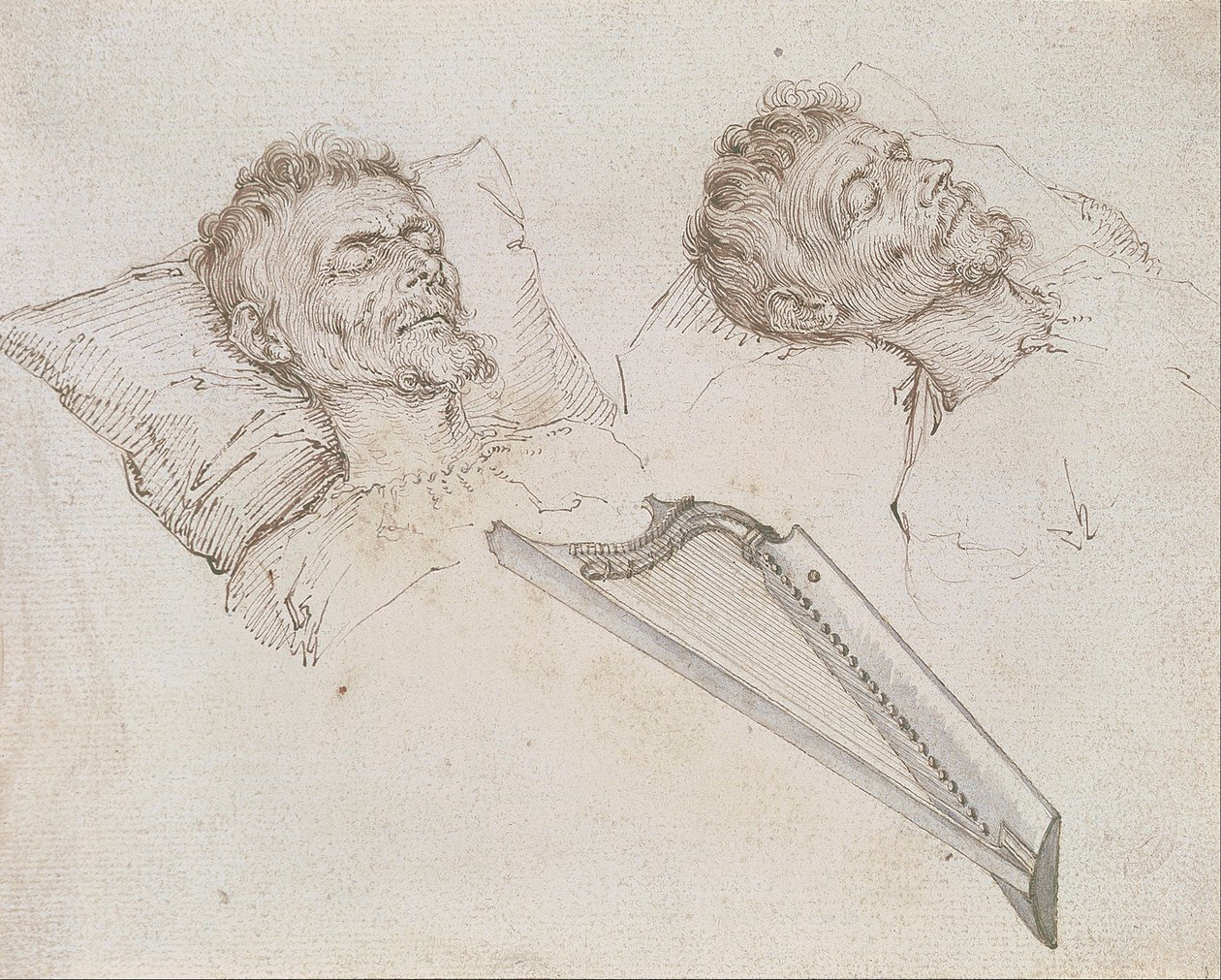 Karel van Mander na smrtelné posteli od Jacques II de Gheyn
