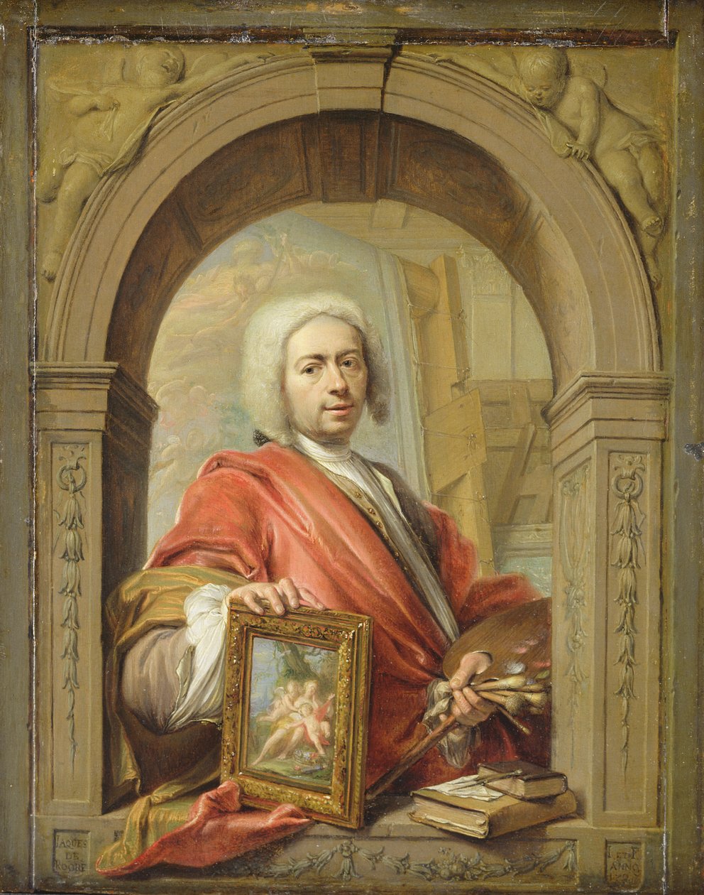 Autoportrét, 1727 od Jacques Ignatius de Roore