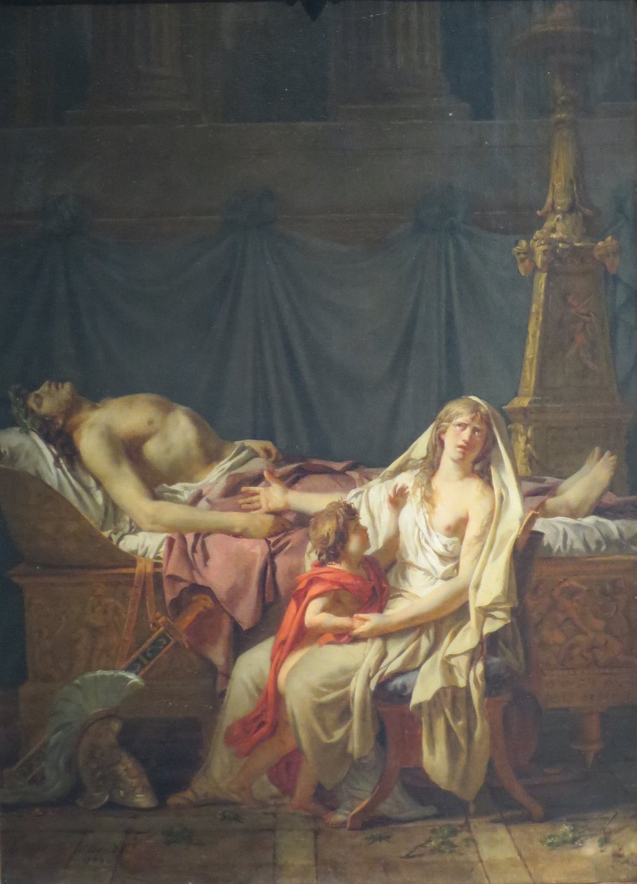 Andromache Mourning Hector od Jacques Louis David