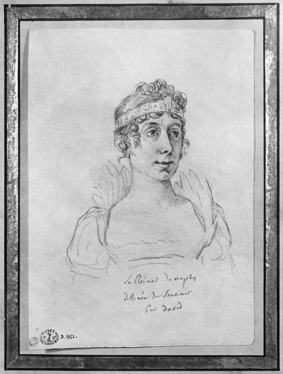 Caroline Bonaparte, královna Neapole od Jacques Louis David