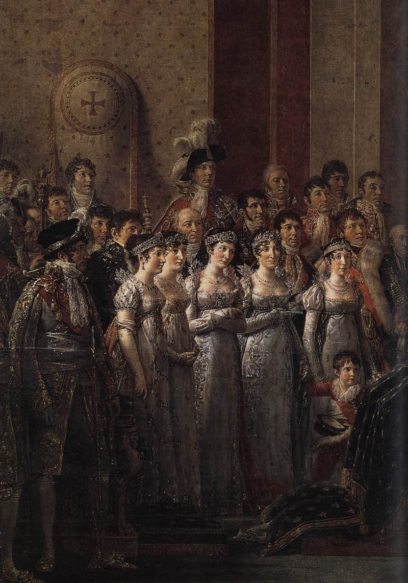 Zasvěcení císaře Napoleona I. (detail) od Jacques Louis David