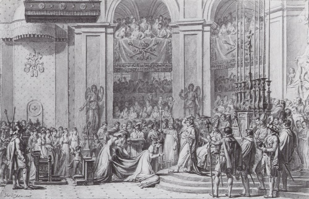 Studium pro korunovaci od Jacques Louis David