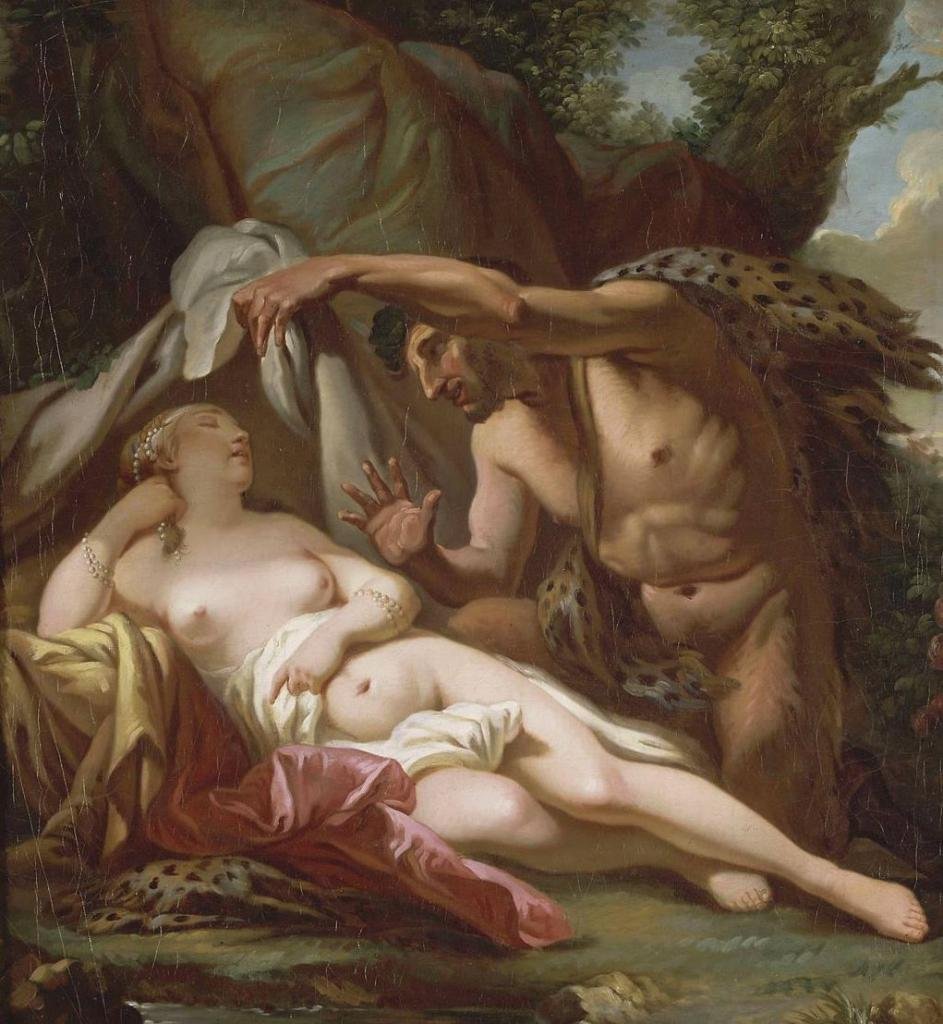 Jupiter a Antiope od Jacques Louis David