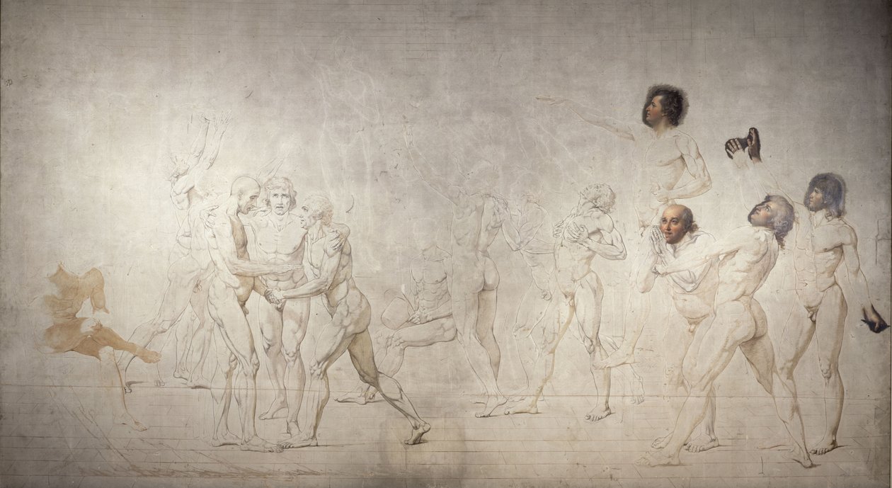 Přísaha tenisového kurtu od Jacques Louis David