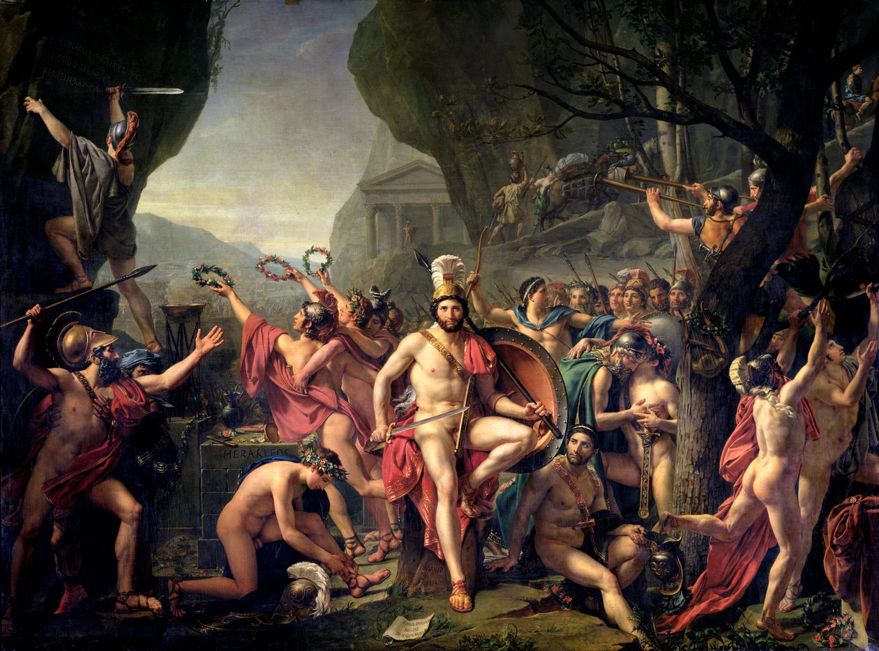 Leonidas u Thermopyl od Jacques Louis David