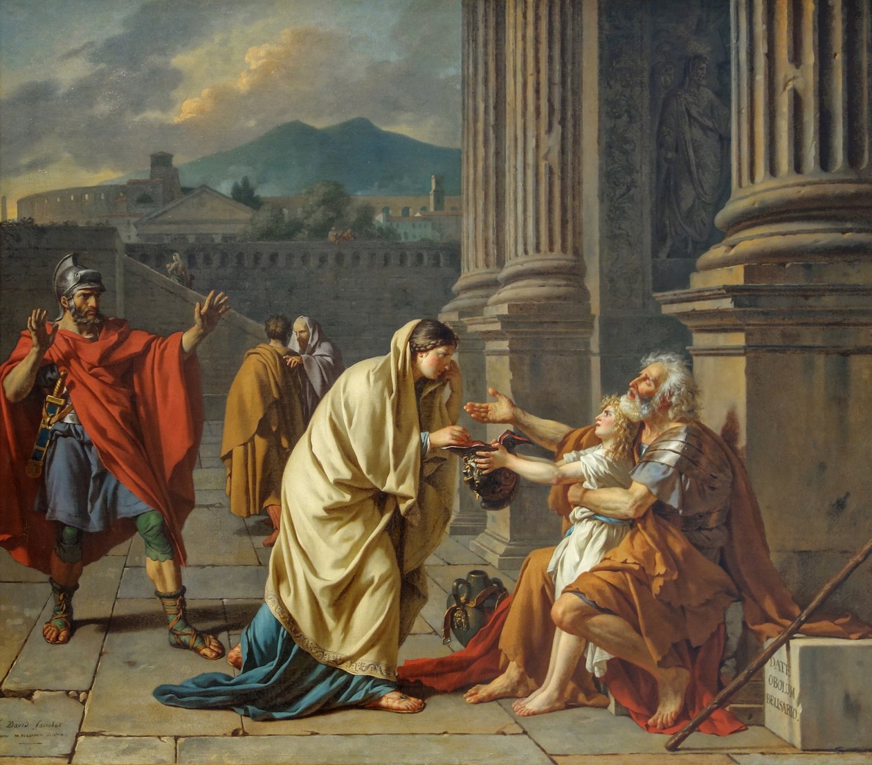 Louvre david belisaire rozpoznán od Jacques Louis David