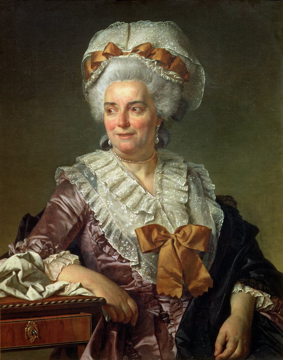 Portrét madame Charles-Pierre Pecoul, rozené Potain, tchyně umělce, 1784 (viz 82877 pro portrét jejího manžela) od Jacques Louis David
