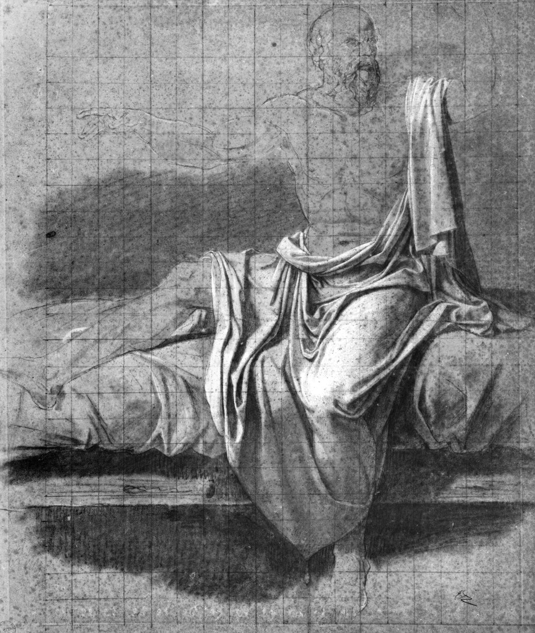Studie k smrti Sokrata od Jacques Louis David