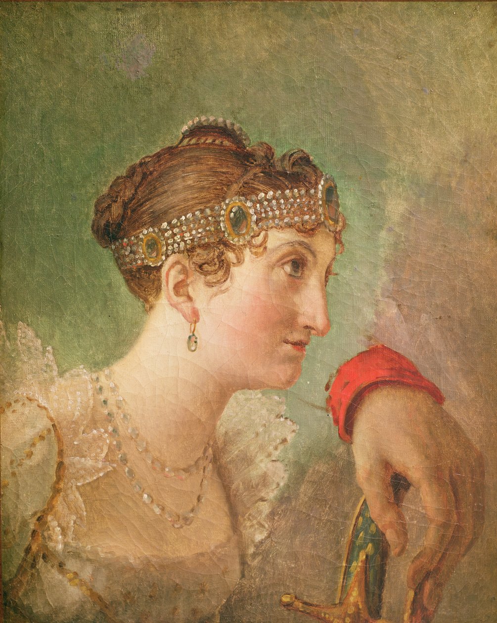 Vévodkyně z Rochefoucauldu a ruka Eug ène de Beauharnais od Jacques Louis David