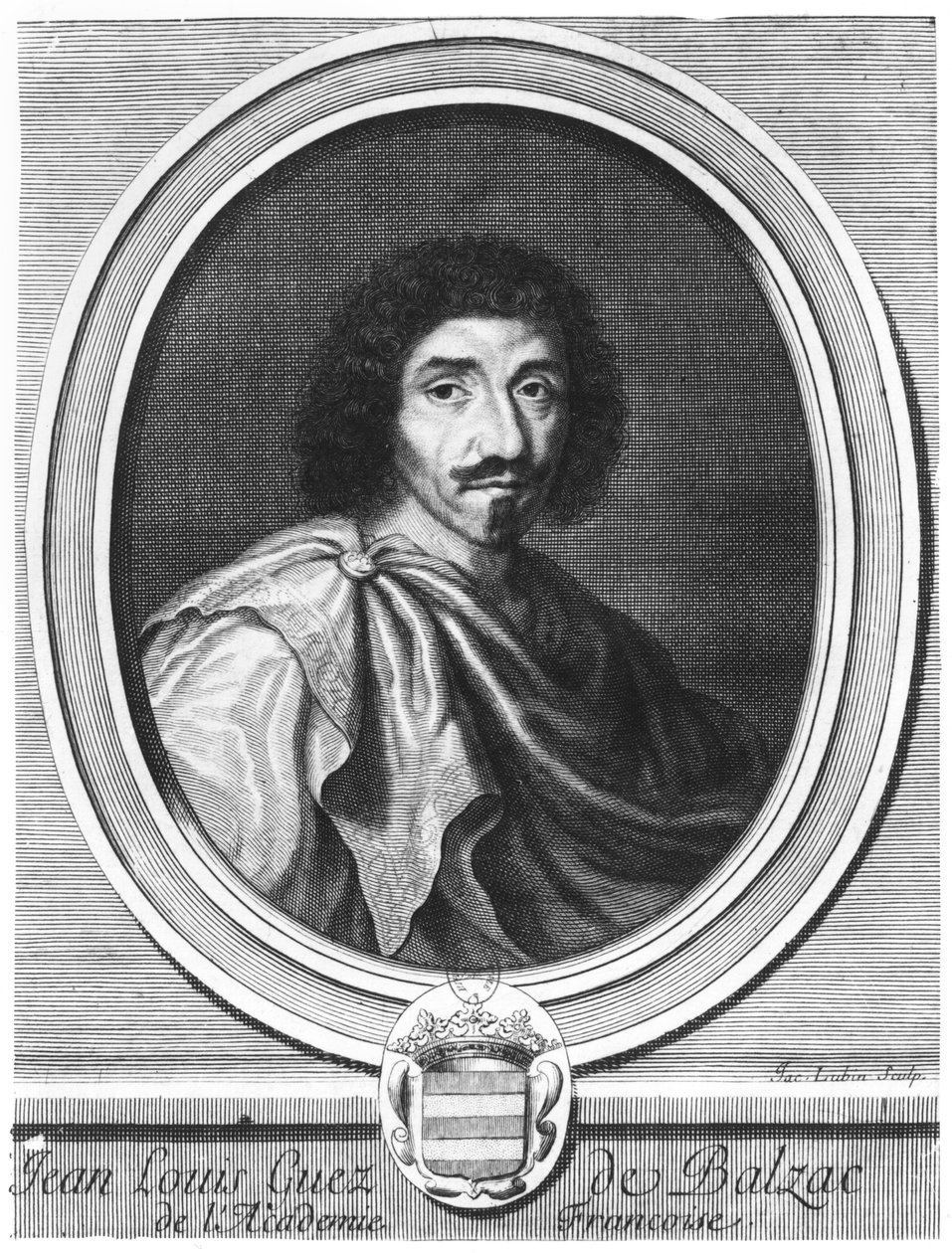 Jean Louis Guez de Balzac (1597-1654) od Jacques Lubin