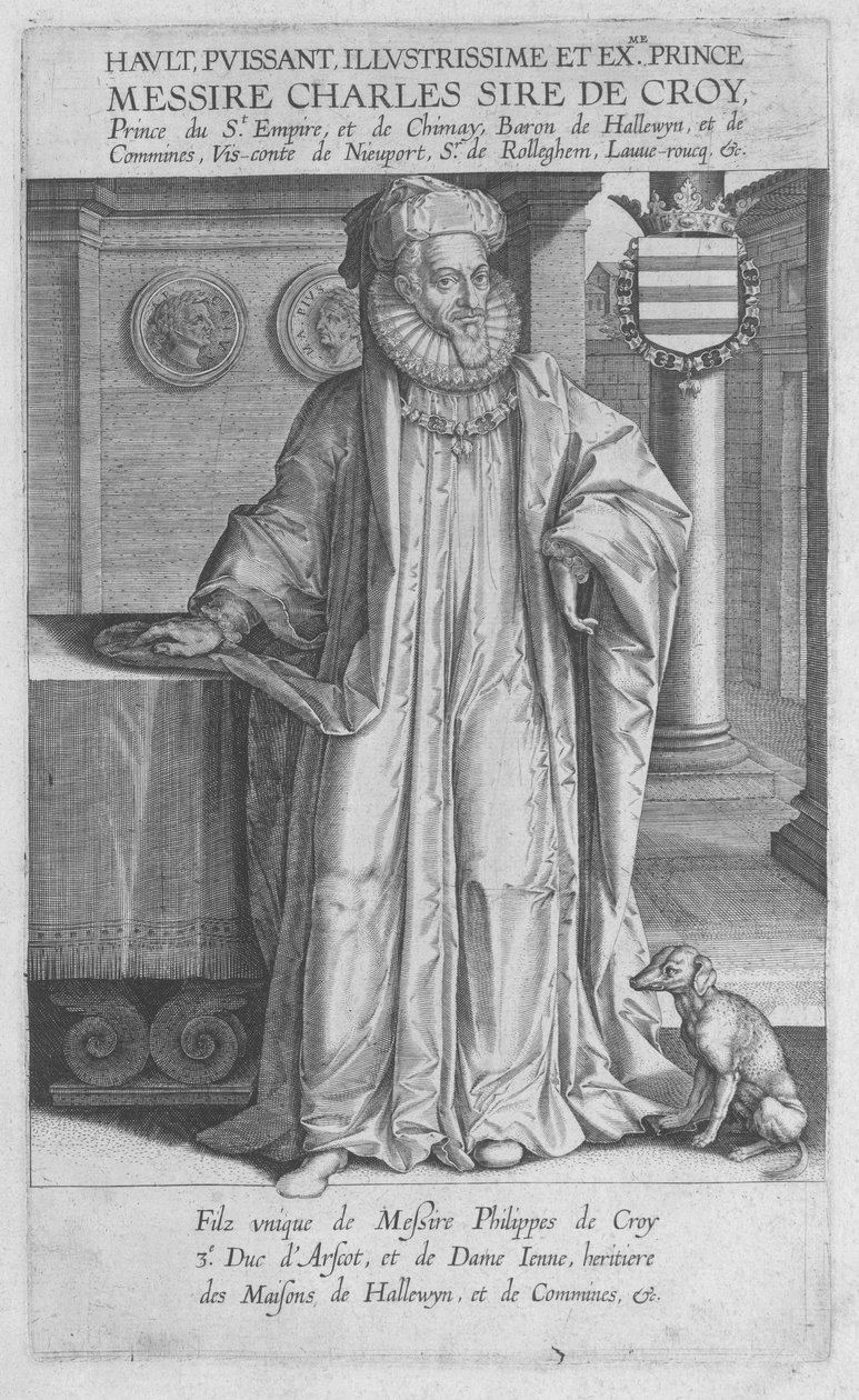 Rytina zobrazující Karla III od Jacques de Bye