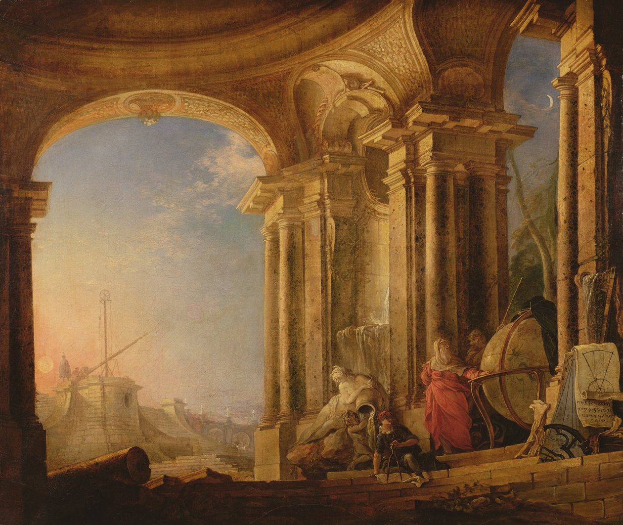 Astronomie od Jacques de Lajoüe