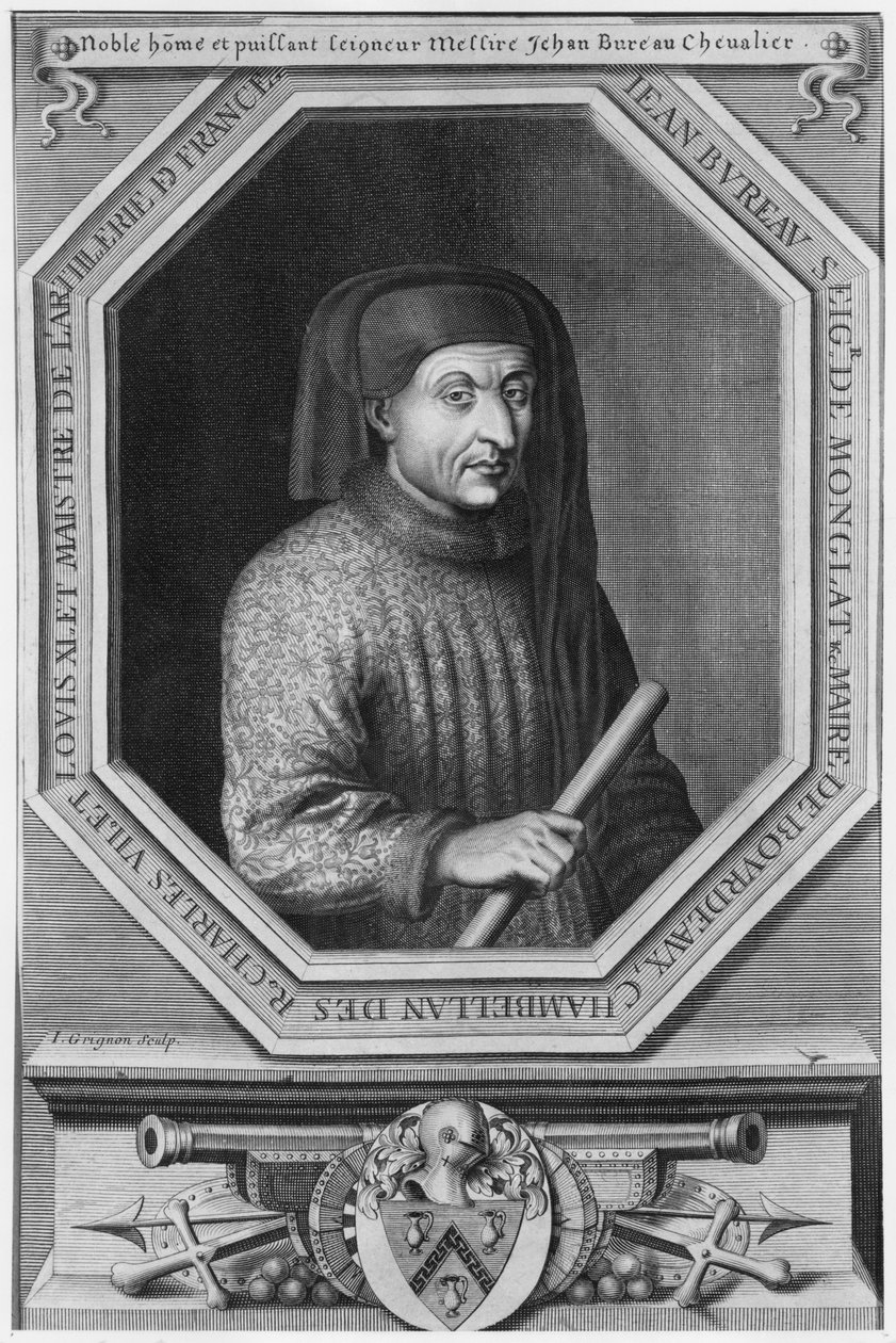 Portrét Jeana Bureaua, mistra dělostřelectva za Karla VII., lorda z Montglatu, starostu Bordeaux od Jacques the Elder Grignon