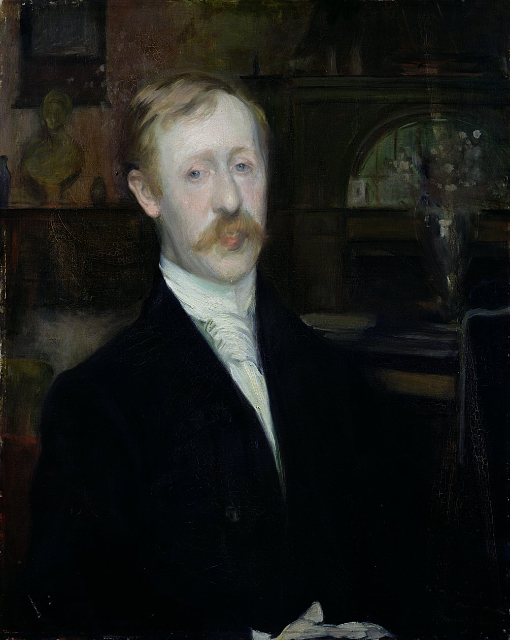 Portrét George Moorea (1852-1933) od Jacques Emile Blanche