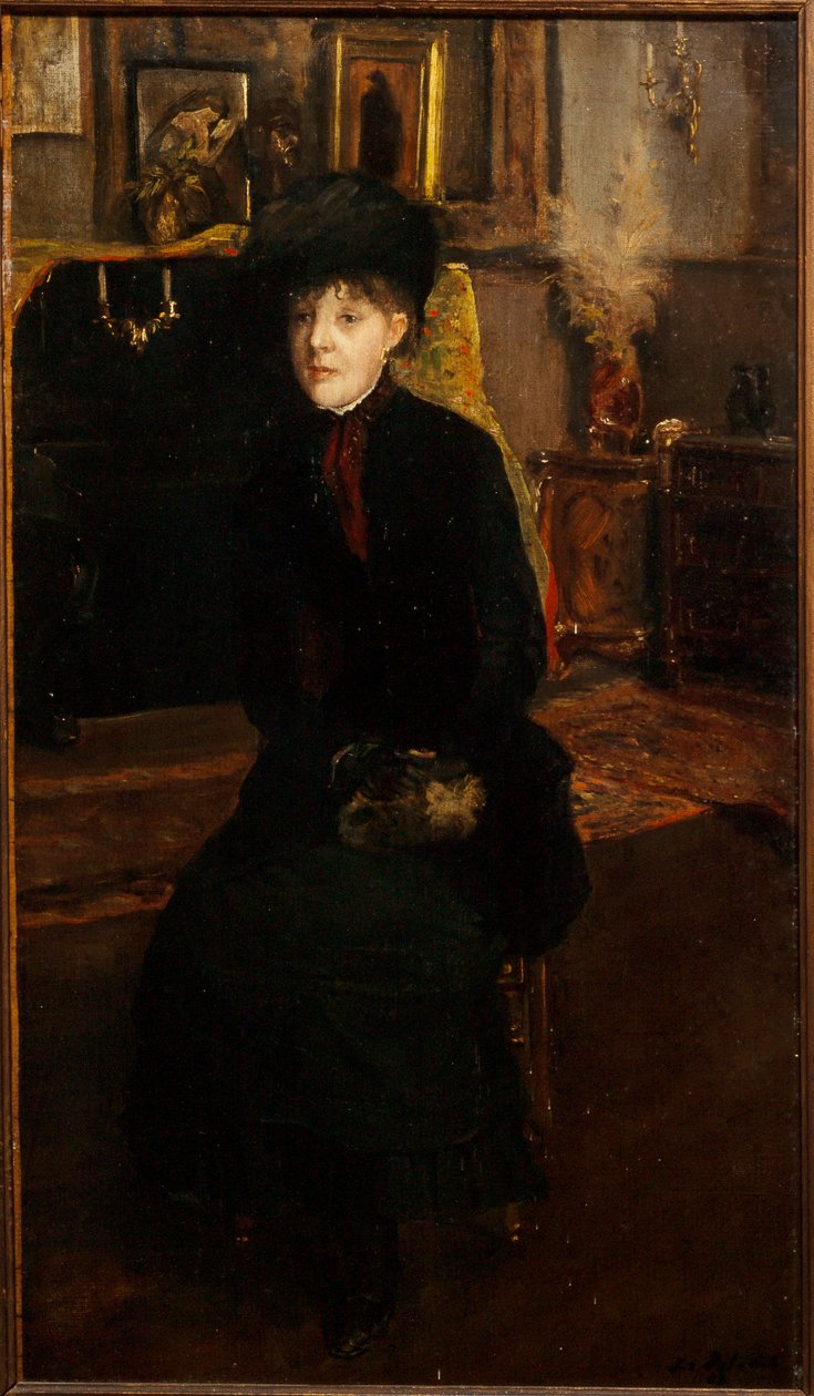 Francouzsky: Portrait de Mary Cassat (1845-1926), peintre od Jacques Emile Blanche