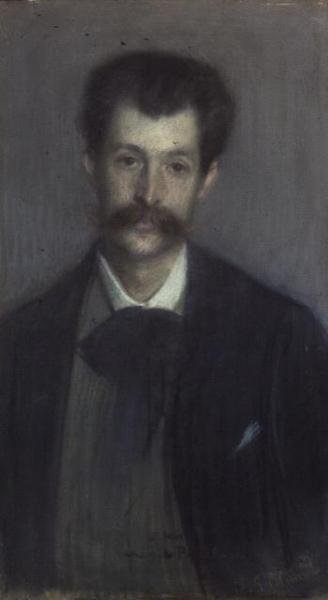 Georges de Porto-Riche (1849-1930) (pastel) od Jacques Emile Blanche