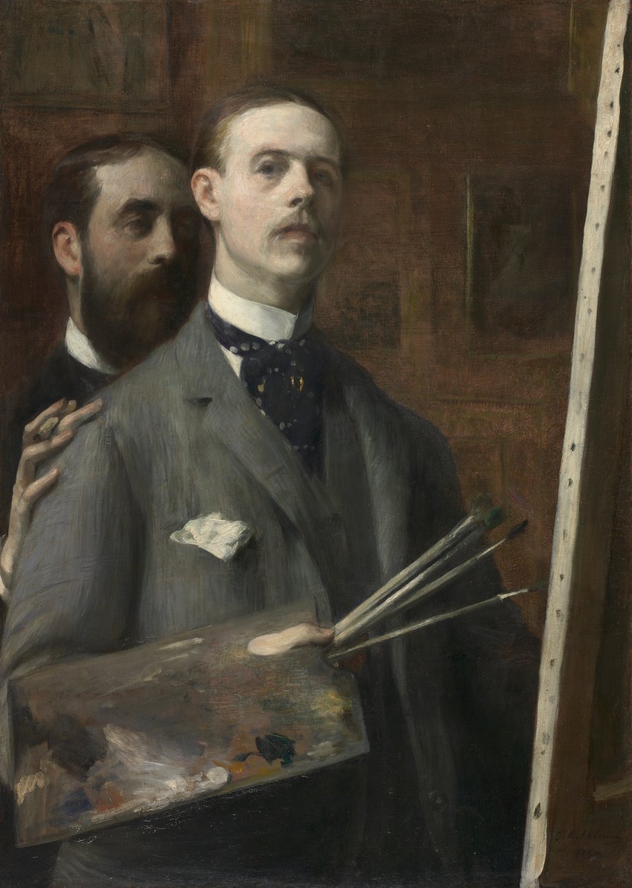 Autoportrét s Rafaelem de Ochoa od Jacques Emile Blanche