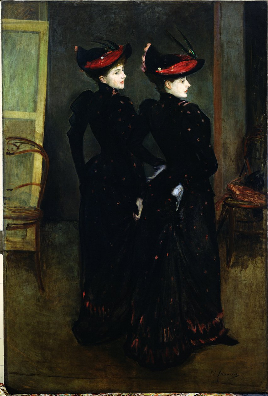 The Savile-Clark Girls (olej na plátně) od Jacques Emile Blanche