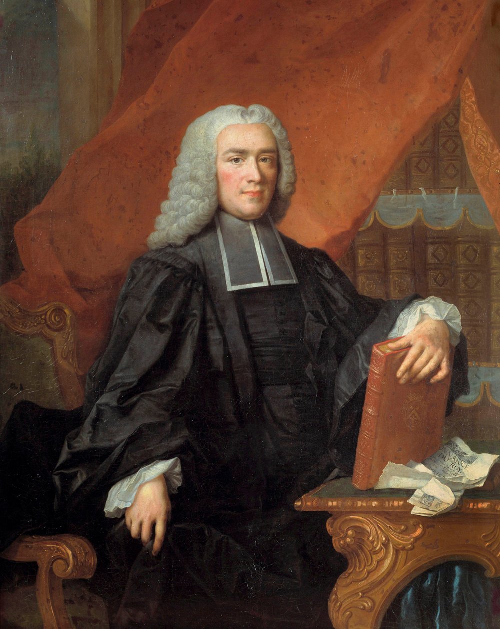 Portrét Nicolase Rene Berryera (1703-1762) policejního poručíka Obraz Jacques Francois (Jacques-François) Delyen (1684-1761) 18. století Sun. 1,05x1,38 m Troyes, Museum of Fine Arts - Portrét Nicolase Rene Berryera (1703-1762) Generálporučík o od Jacques François Delyen