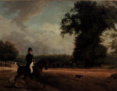 George žijící na koni od Jacques Laurent Agasse