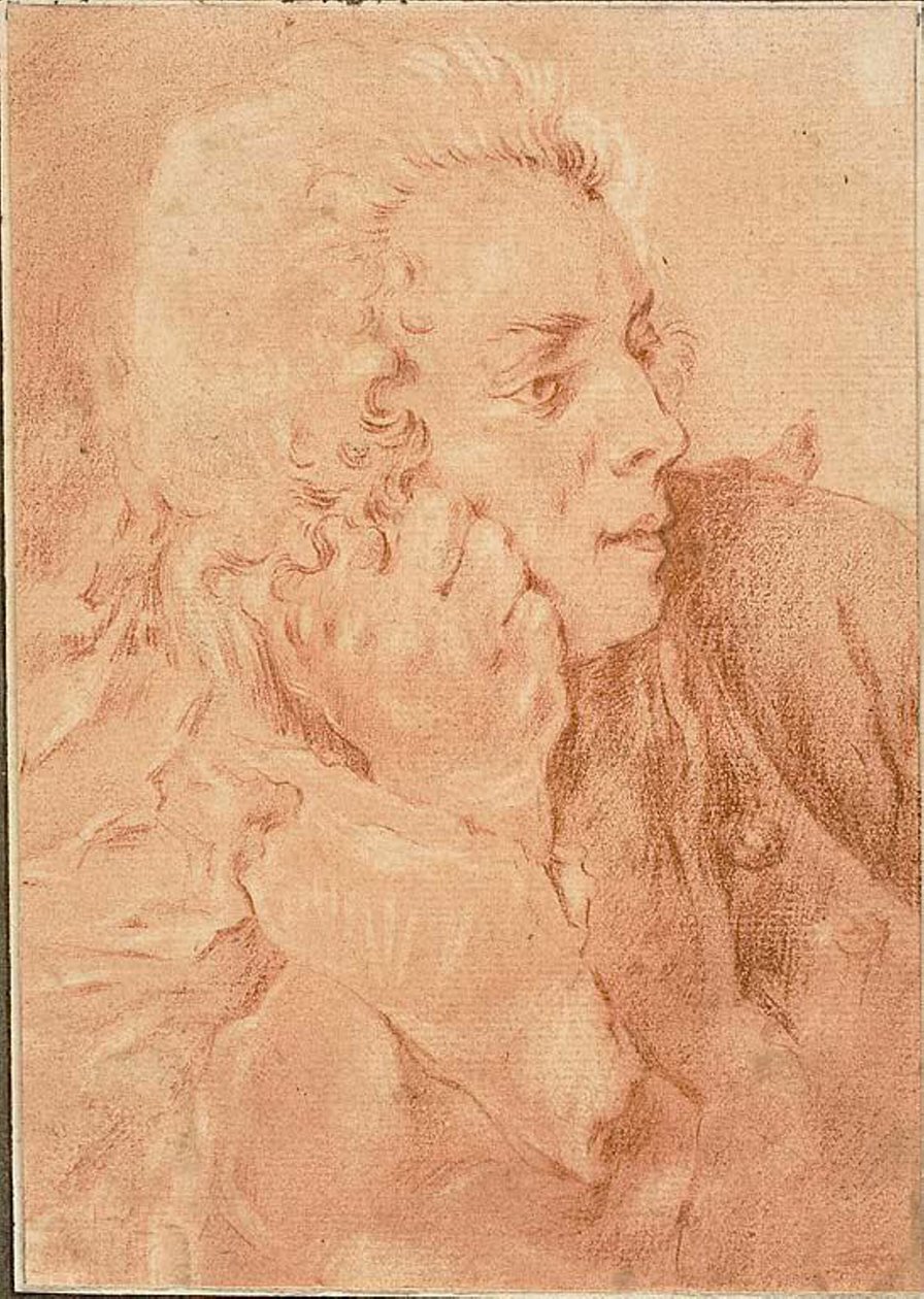 Poloviční portrét Françoise Bouchera od Jacques André Portail