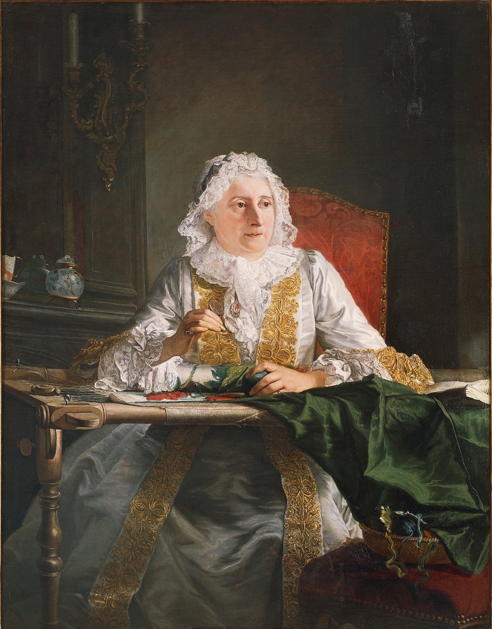 Portrét madame Crozat od Jacques Andre Joseph Camelot Aved
