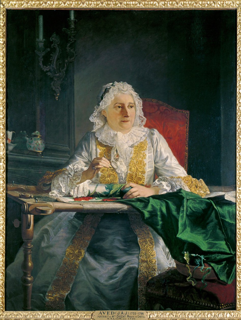 Portrét paní Antoine Crozat ... (malba na plátně) od Jacques Andre Joseph Camelot Aved