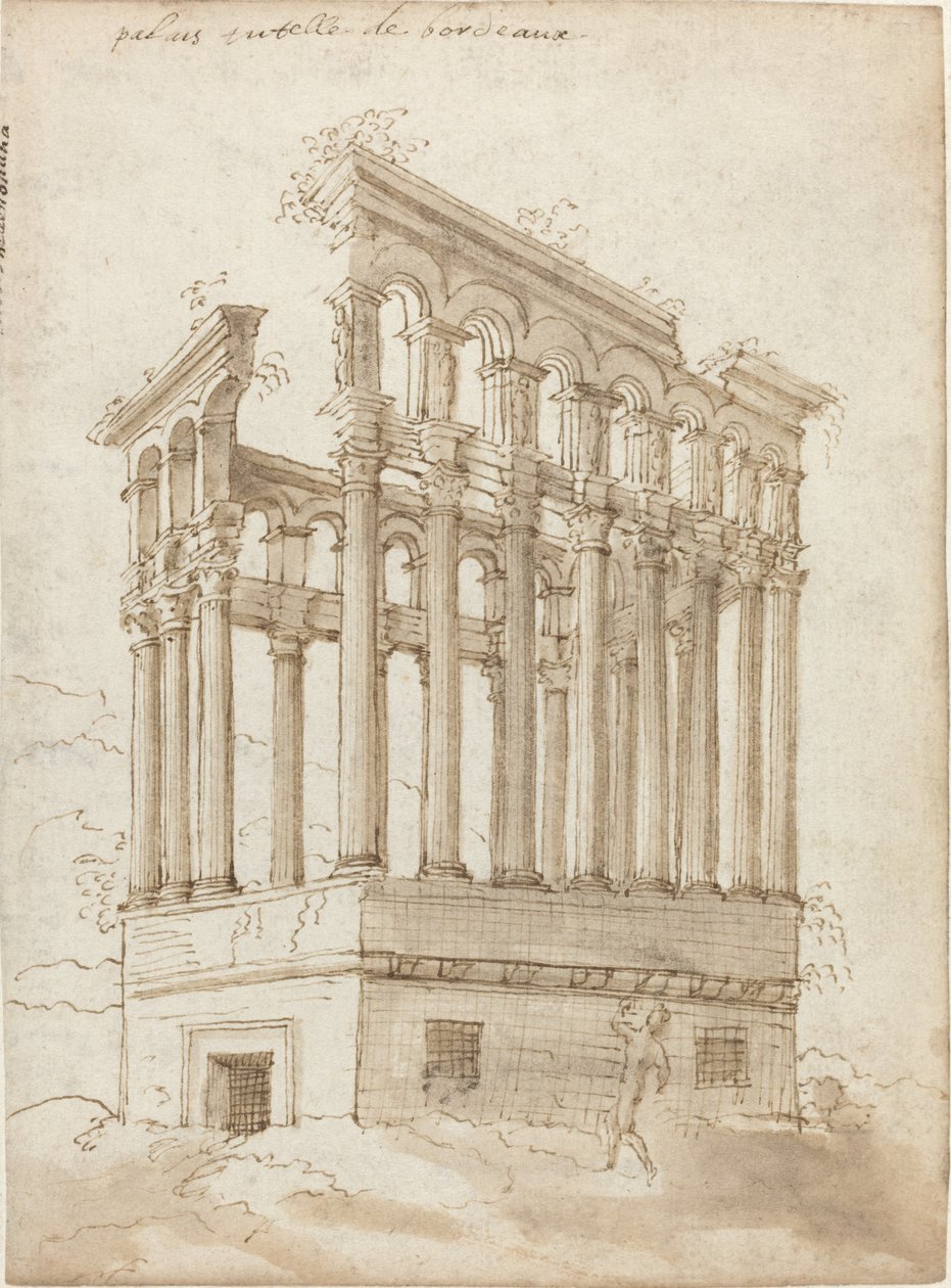 "Palais Tutelle" poblíž Bordeaux od Jacques Androuet Ducerceau I