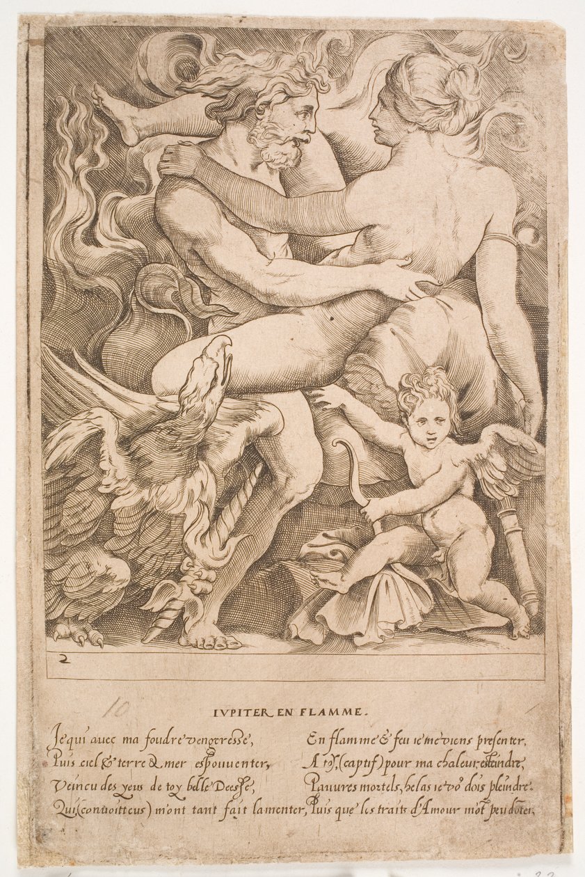 Ohnivý Jupiter od Jacques Androuet Ducerceau d.Æ.