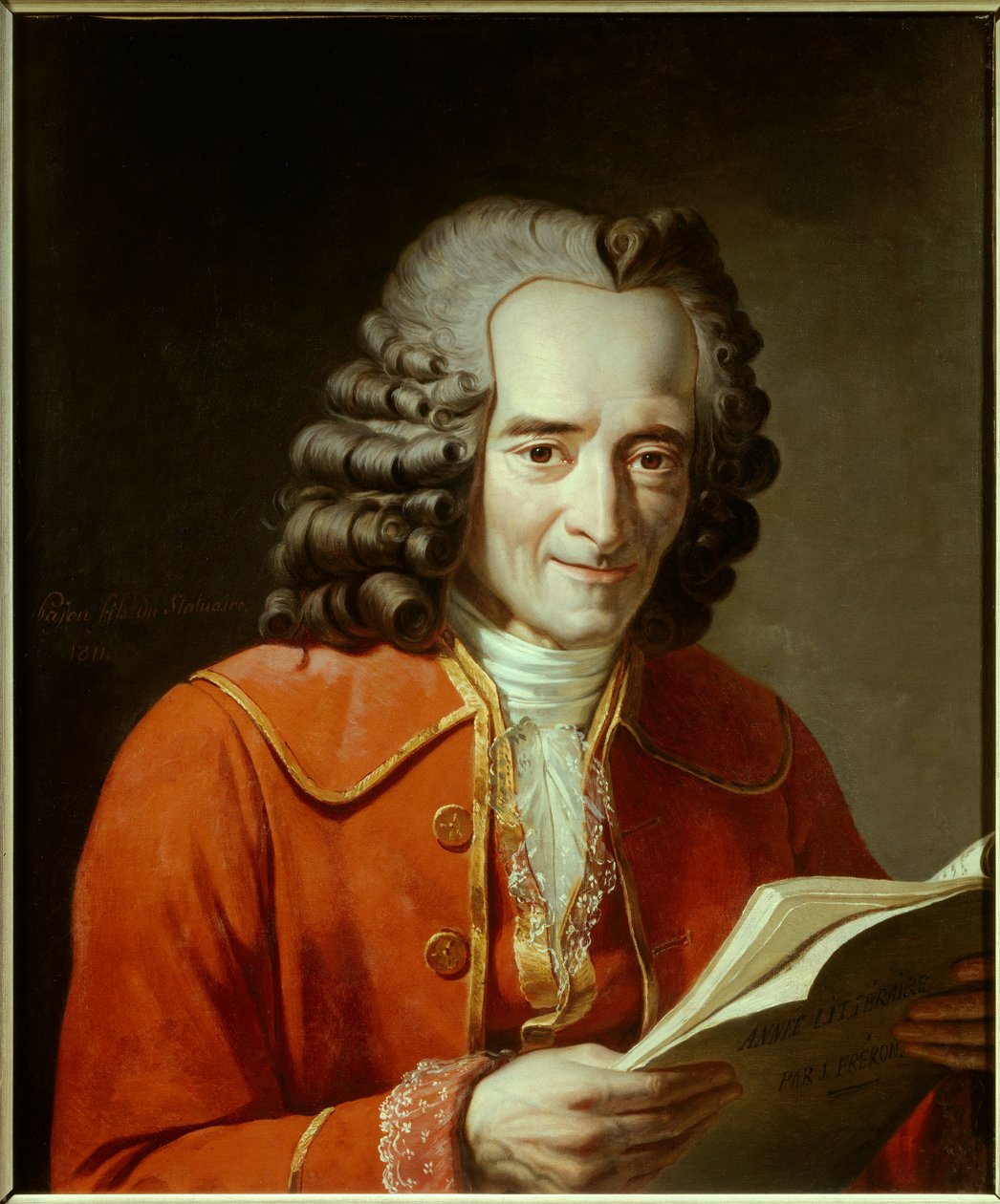 Portrét Voltaira (Francois Marie Arouet dit od Jacques Augustin Catherine Pajou
