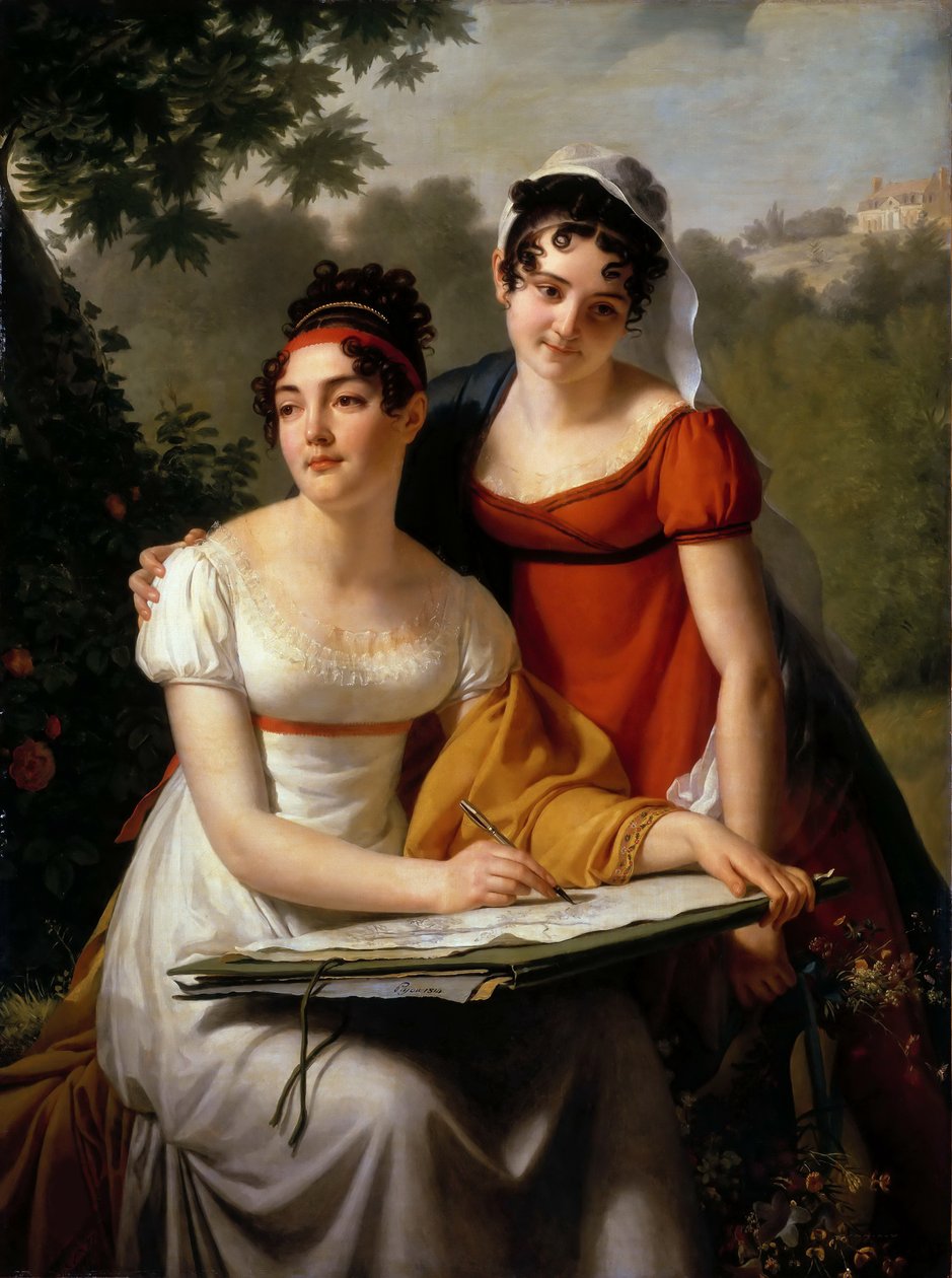 Portréty Mesdemoiselles Duval, první čtvrtina 19. stol. od Jacques Augustin Catherine Pajou